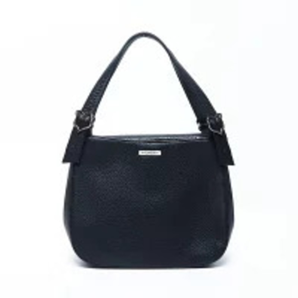 Saint Laurent Heart Handbag Leather Black Yves
